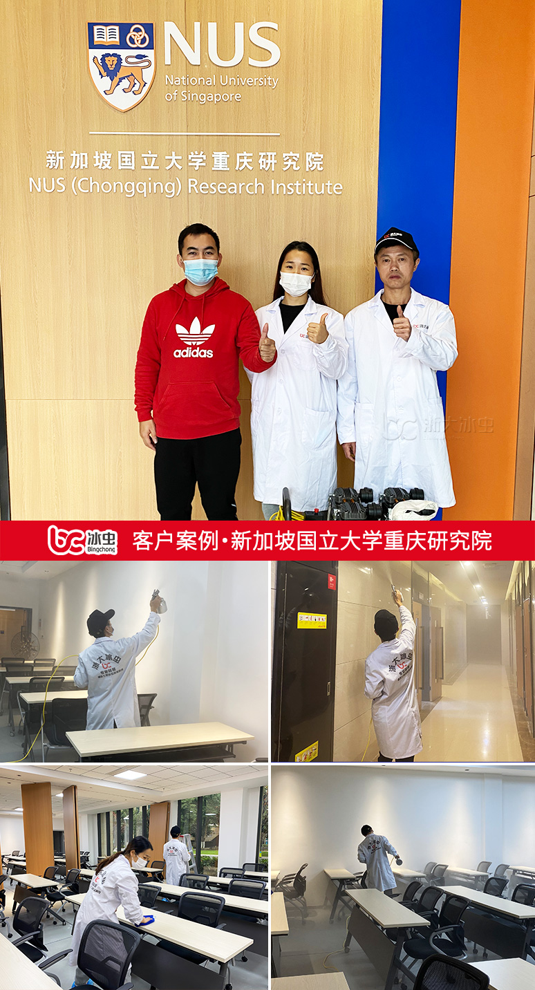 冰虫除甲醛客户案例-新加坡国立大学重庆研究院