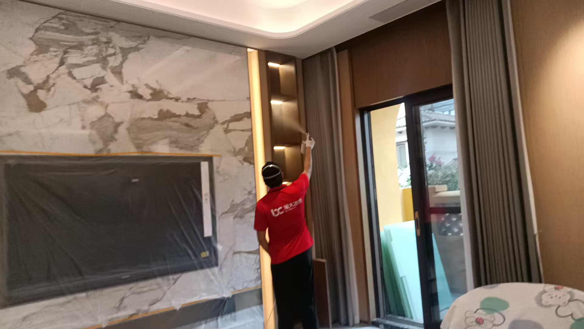 深圳蛇口海景豪宅中古风快速除甲醛案例